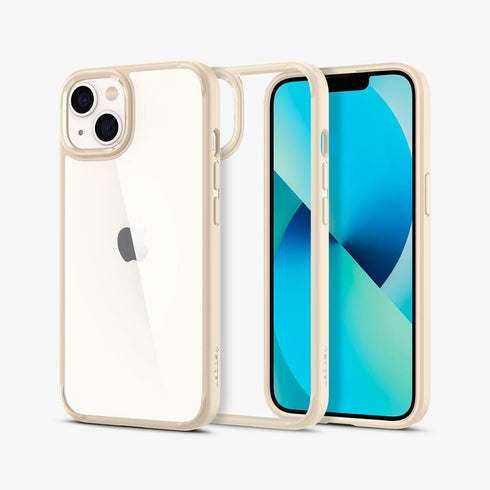 ACS03204 - iPhone 13 Pro Max Case Ultra Hybrid in crystal clear showing the back
